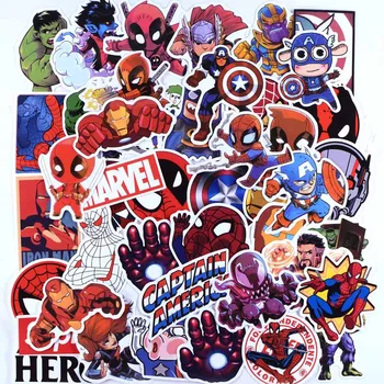 

100pcs/set Super Hero Stickers For Computer PS4 Pad Phone Laptop TV Fridge Bicycle Waterproof DIY Decal Sticker
