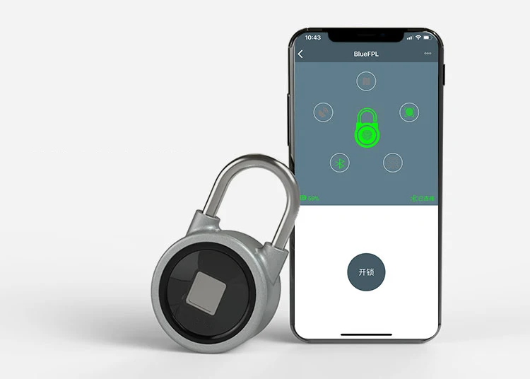 Мини-замок с Bluetooth управлением, приложение для телефона, водонепроницаемый, без ключа, отпечаток пальца, разблокировка, Противоугонный дверной замок для IOS Android