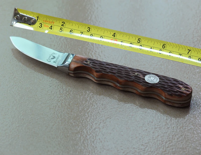 Crowing Rooster 7Cr17MOV Steel Fixed Blade Knife Tactical Straight