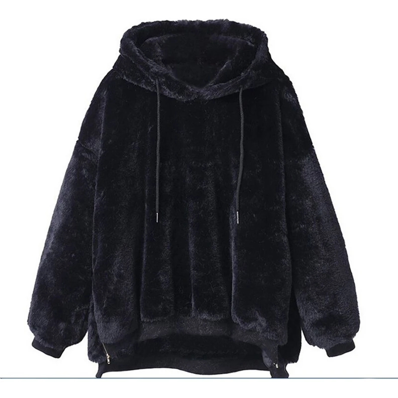 2019 Women Hoodies Sweatshirts Winter Warm Hooded Tops Loose Soft Cute Coat Harajuku Ladies Basic Kawaii Pullover Sweatshirts HTB1sm7xaorrK1RkSne1q6ArVVXar - 2019 Women Hoodies Sweatshirts Winter Warm Hooded Tops Loose Soft Cute Coat Harajuku Ladies Basic Kawaii Pullover Sweatshirts