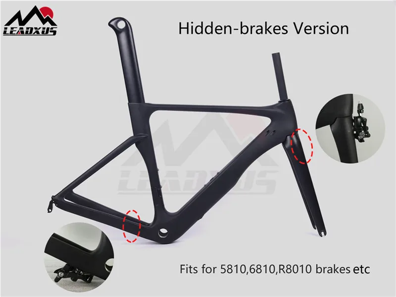 Top LEADXUS GAM180 Strong Aero Carbon Bicycle Frame Road Aero Bike Carbon Fiber Frame Many Colors Choice 3