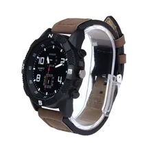 hot amazing practical beautiful classical Fashion Luxury Men’s Canvas strap Large Dial Military Sport Quartz Wrist Watch P*21