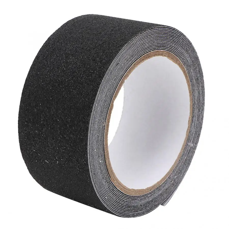 PEVA/PU Rubber Non-slip Tape 5m Long 5cm Wide Black White Gray Transparent Floor Stair Step Anti Slip Abrasive Safety Strip