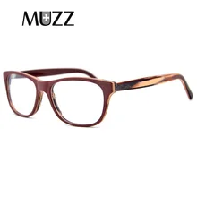 MUZZ Близорукость ретро модные очки оправа Мужская брендовая деревянная оправа для очков высокое качество ацетатная оправа компьютерные оправы для очков