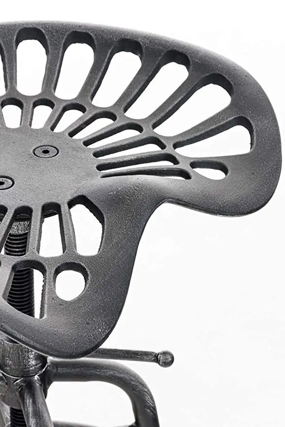 Industrial Bar Stools Furniture Design Metal Adjustable Height Back-Rest Swivel Chair Tractor Saddle Bar Stool Chair Seat Industrial Bar Stools Furniture Design Metal Adjustable Height Back-Rest Swivel Chair Tractor Saddle Bar Stool Chair Seat