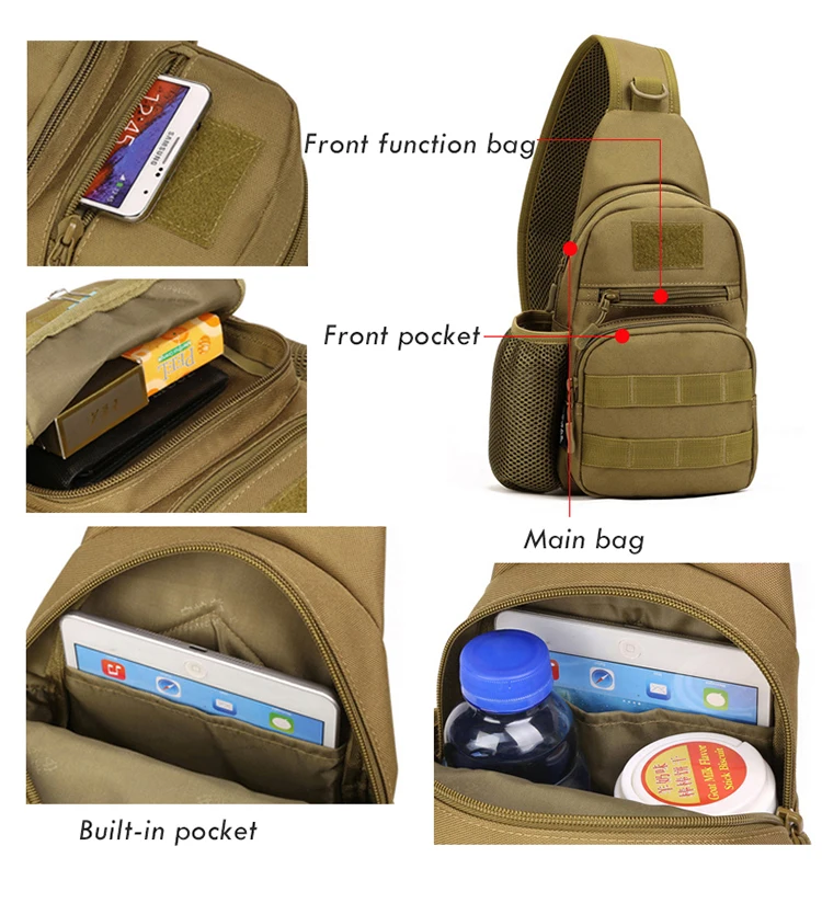 Нейлоновый Водонепроницаемый Военный туристический вещевой рюкзак, модный Мини Мужской нейлоновый Камуфляжный нагрудный треккинг, сумки для джунглей, Mochila BP-151