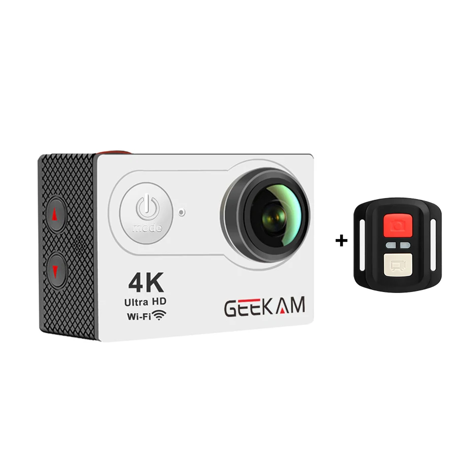 Экшн-камера S9R 4k WiFi hd 1080P 30FPS go sport Водонепроницаемая камера pro 170D подводная камера для съемки на шлеме GEEKAM - Цвет: S9R white