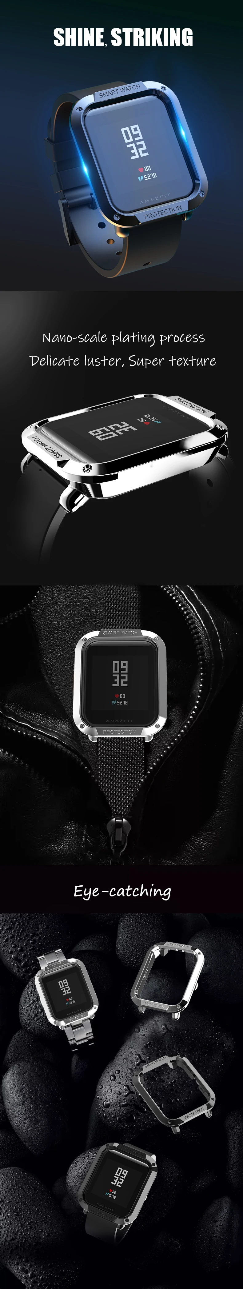 Защитный чехол для часов SIKAI PC с покрытием для Xiaomi Huami Amazfit Bip BIT PACE Lite Youth Watch Cover Shell для Amazfit Bip Bit