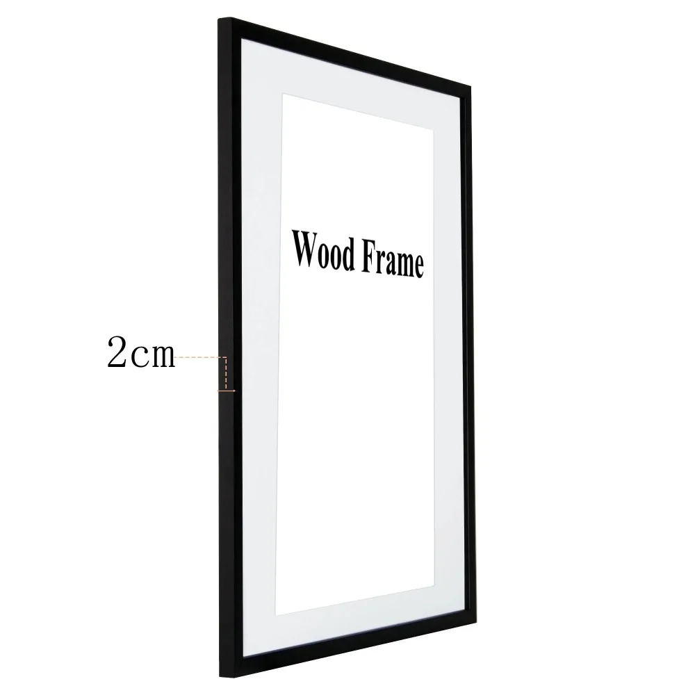 La naturaleza sólida de madera Simple de A4 A3 blanco y negro de madera de Color de marco de foto con esteras para montaje en pared de Hardware incluido La naturaleza sólida de madera Simple de A4 A3 blanco y negro de madera de Color de marco de foto con esteras para montaje en pared de Hardware incluido