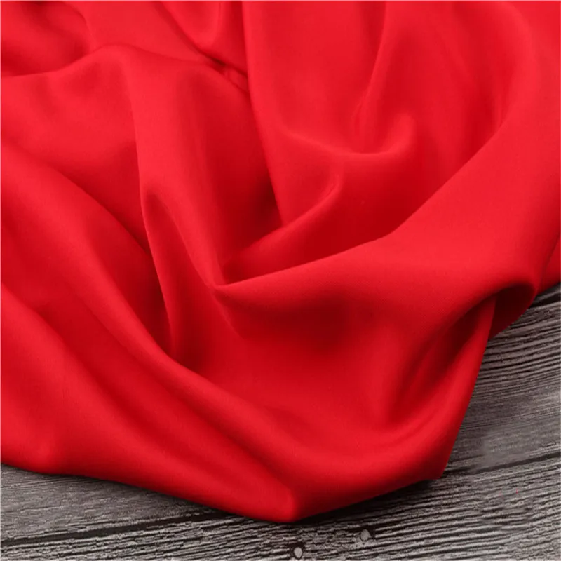 4 meters red plain scuba fabric