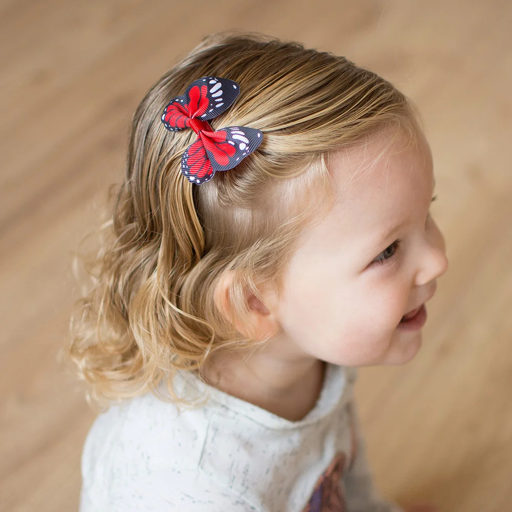 Ручной работы волосы для куклы Красочные бабочки Зажимы(5 шт./партия ...