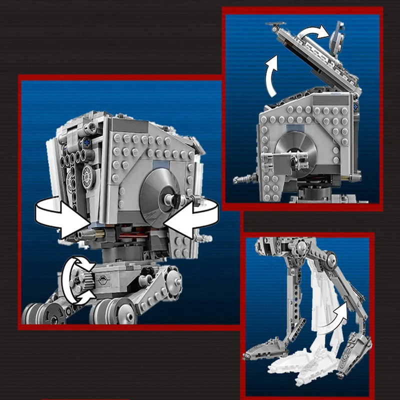 Walking Machine Star Wars Model Building Blocks Harmless Bricks Enlighten Compatible with LegoINGLYS Toy For Kids