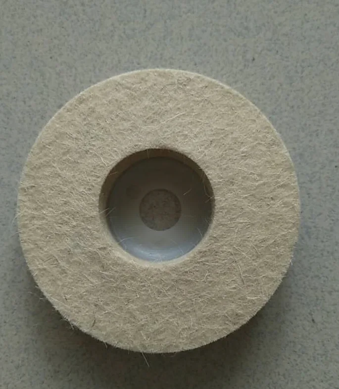 

10pcs 5"(125*10*22mm) wool felt polishing disc woolen buffing wheel for metal to mirror