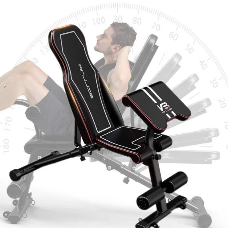 Home Multi Function Supine Board Sit Ups Fitness Chair Dumbbell