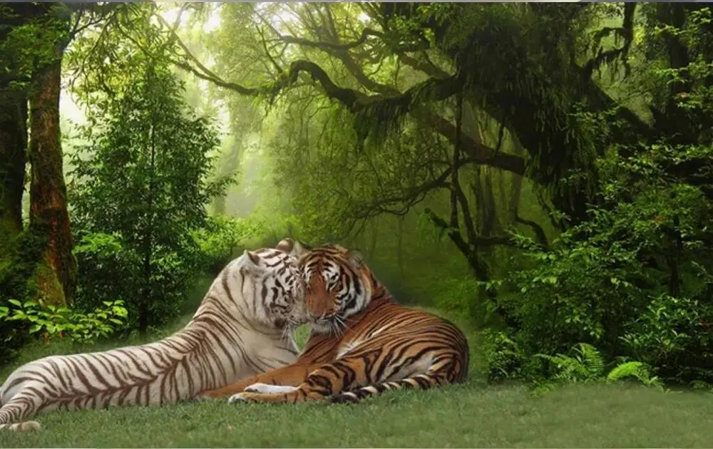 Wonderful 3D Tiger Wallpaper for iPhone 4