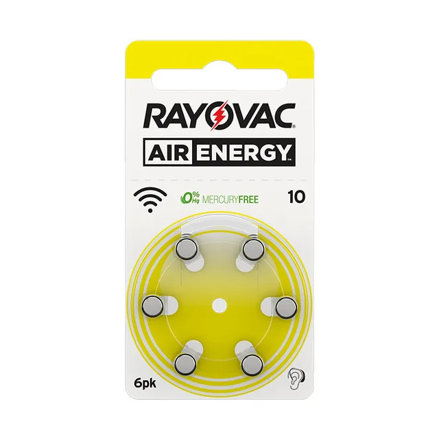 60 шт. батареи для слухового аппарата Rayovac Air Energy 312 13 10 675 PR41 U батареи для слухового аппарата