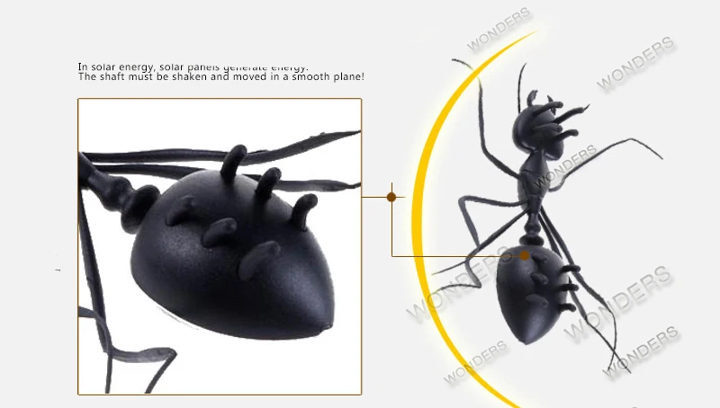Новые детские солнечные игрушки, энергетическая энергия, солнечный муравей, черный, для детей, насекомых, Жуков, обучающий, забавный гаджет, игрушка в подарок