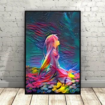 

Anime Watercolor Art Canvas Poster Anime poster Wall Pictures for Living Room No Frame