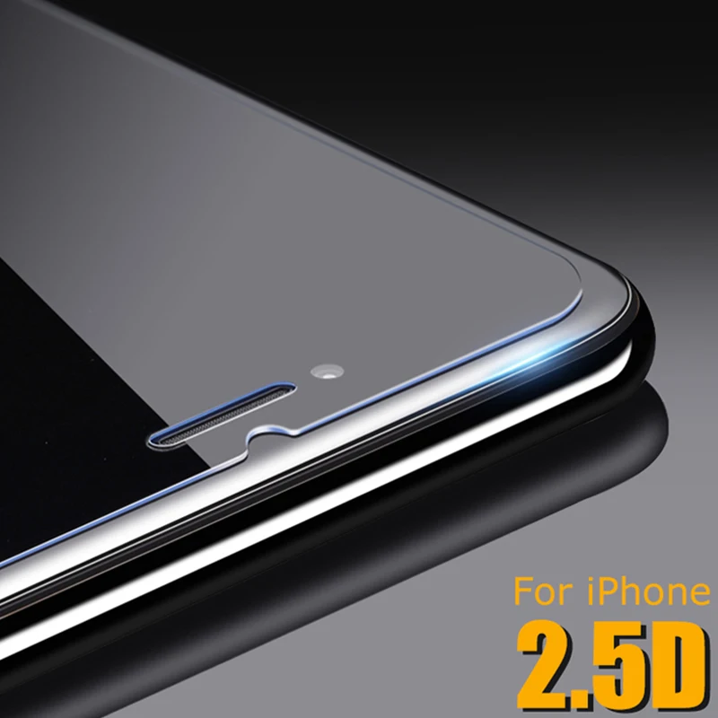 Защитное стекло для iphone 7 закалка 9H твердость 2.5d arc edge протектор экрана 5S 6 8 x