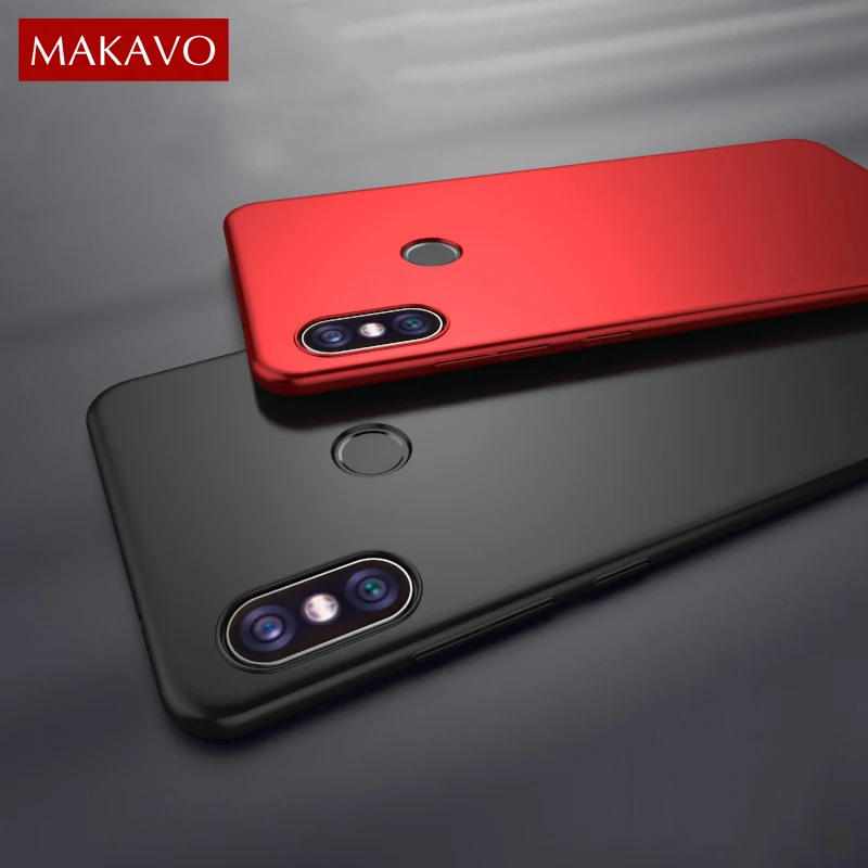Чехол MAKAVO для Xiaomi Mi A2 Защитный матовый чехол 360 дюйма жесткая тонкая задняя крышка