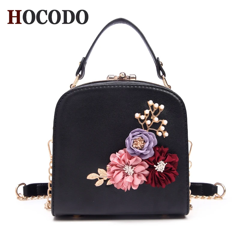 

HOCODO Fashion Handbags Color Flowers Women'S Tote Clutch Bag PU Leather Ladies Small Shoulder Bag Messenger Bag Bolsos Mujer