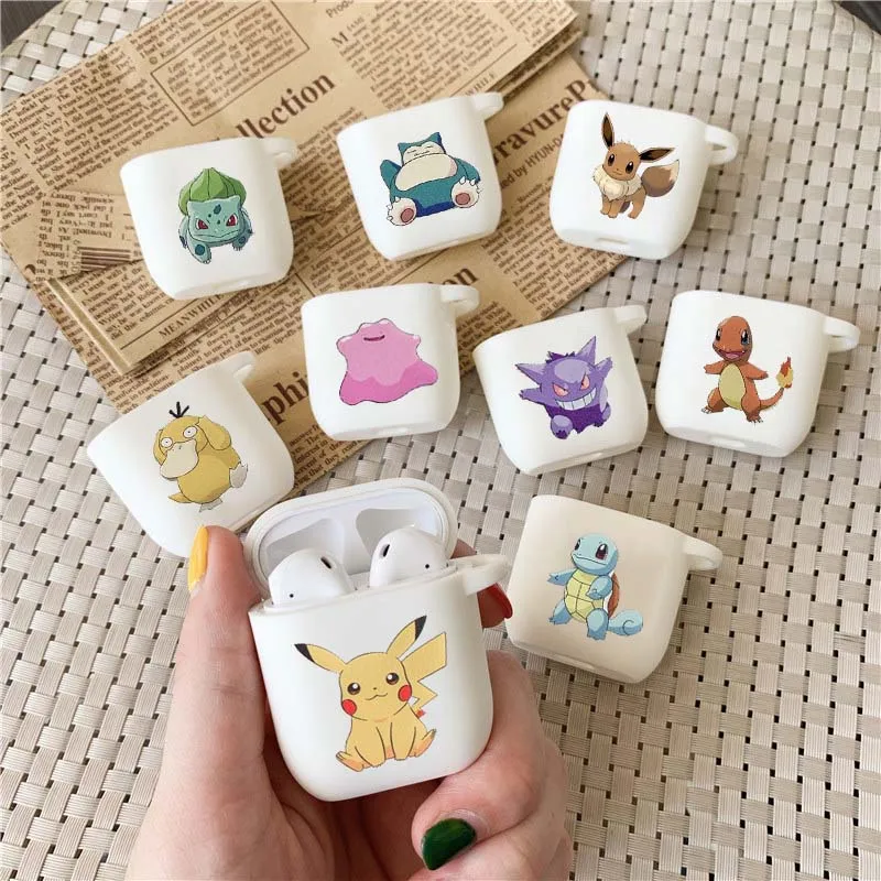 

Cute Cartoon For Apple Airpods Case Protective Cover Bluetooth Earphone Case Fashion Silicone Soft Cases Headset Bag Capa