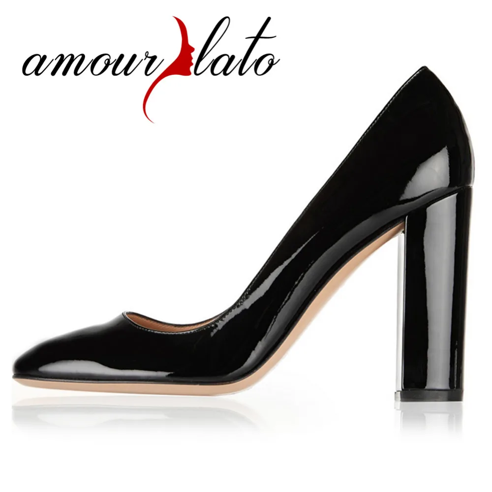 block high heels pumps