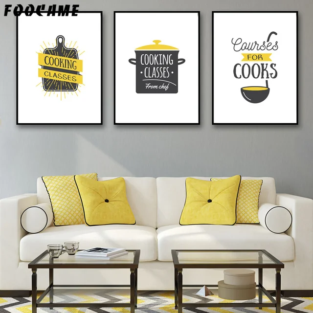 Foocame Cartoon Cooks Cooking Kitchenware Posters And Prints Art Foocame Cartoon Cooks Cooking Kitchenware Posters And Prints Art Canvas Painting Modern Home Decor Wall Pictures
