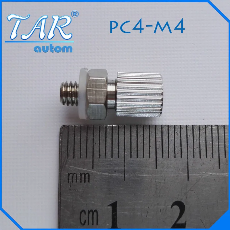 

50 Pieces M4 - 4mm Straight Pneumatic Pipe Air Hose Quick Fitting Mini Connector