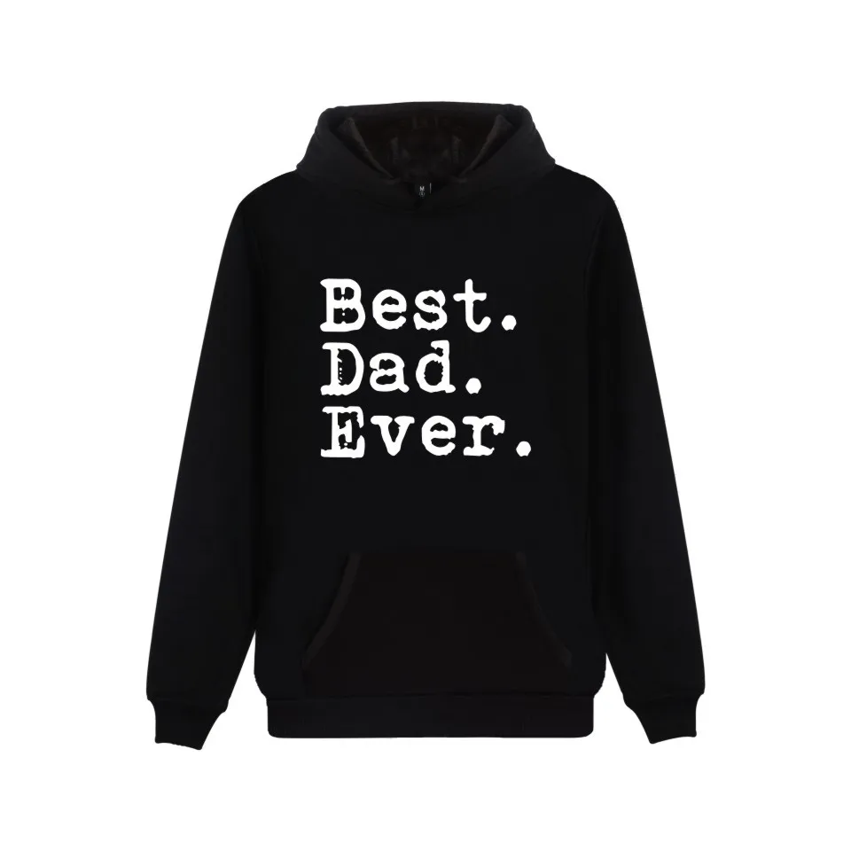 Funny Father's Day Best Dad Ever Hooded Sweatshirt Popular Cartoon ...