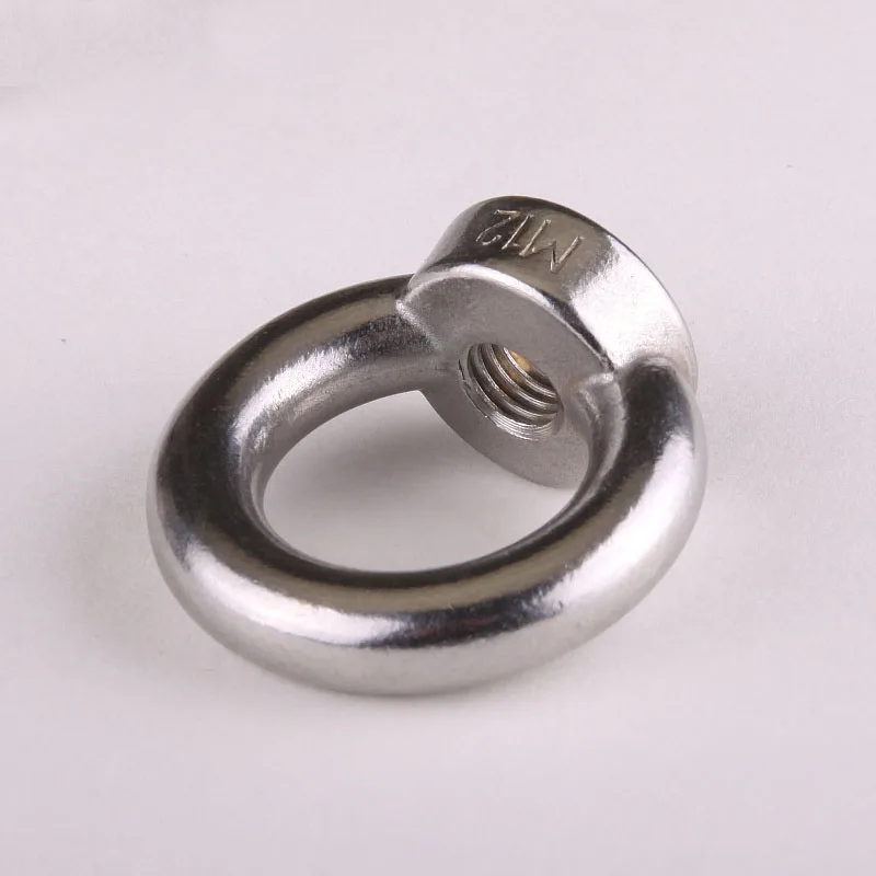 

1PCS [304] Authentic Stainless Steel Rings Hanging Mother Nut Circle Ring Nut M10