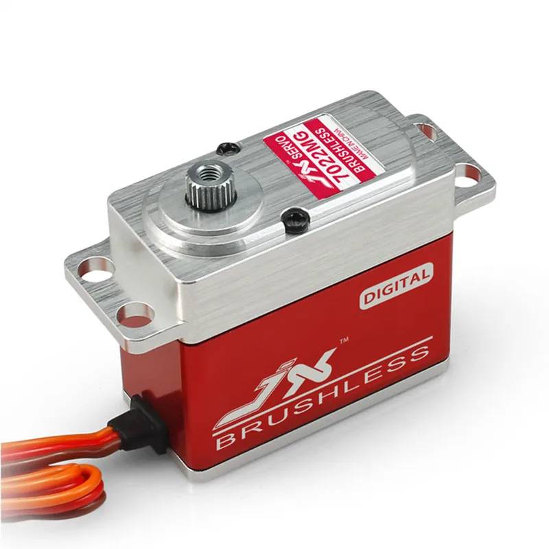 

Original JX BLS-7022MG 22KG High Precision Metal Gear Full CNC Aluminium Shell Structure Brushless Digital Standard Servo