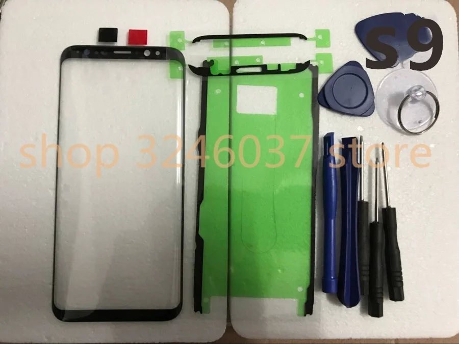 Оригинальное внешнее стекло для замены объектива Samsung Galaxy S8 S9 edge note 8 9 S10 S10e plus ЖК