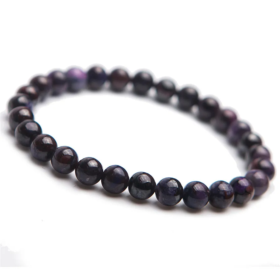 South Africa Genuine Natural Sugilite Gems Stone Crystal Bead Stretch