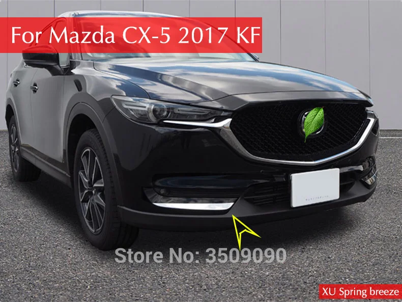 

Car Front Foglight lamp Eyebrow Trim Cover Sticker Garnish Decoration Strips Car Stickers For Mazda CX-5 CX5 2017 2018 KF