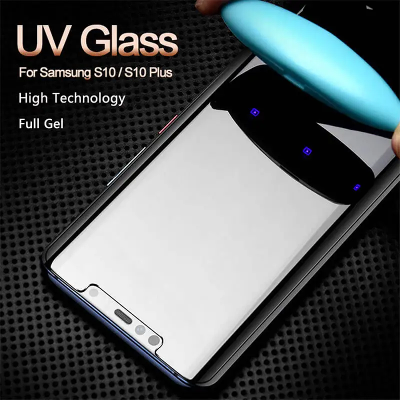 UV Hot Bending Glass Screen Protector For Samsung Galaxy S8 S9 Note8 Note9 Uv Liquid Full