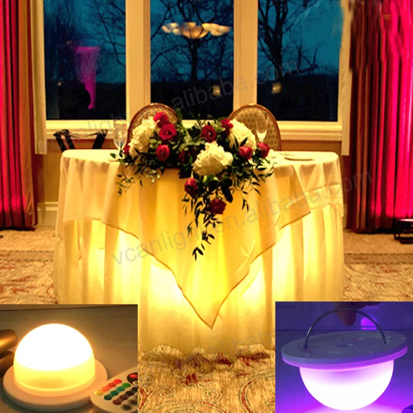 

10PCS/lot free shipping lamp base waterproof led light lamp for led furniture Super bright under table lighting for weddings