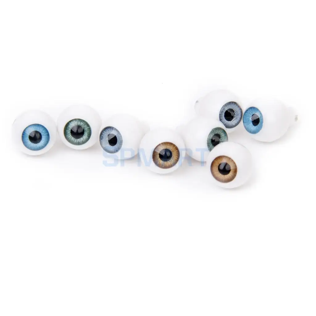 Новое поступление, 4 пары круглые акриловые кукольные глаза фурнитура-глаза 10 мм