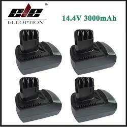 4x ELEOPTION 14.4 В 3000 мАч Ni-MH аккумулятор для metabo 6.25475/6.254756.25476, 625476000, ME1474, BSZ14.4IMPULS/BSZ14.4