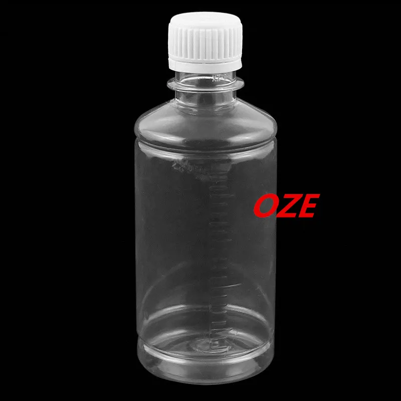 1PCS 250ml Clear Plastic Lab Seal Reagent Bottle Chemical Graduation
