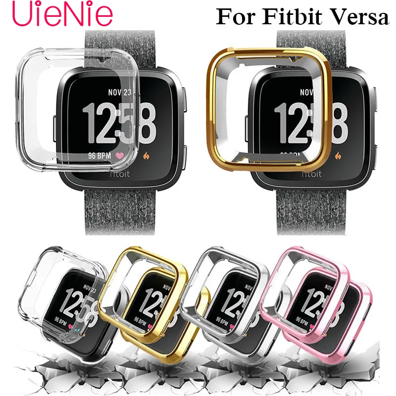 

360 Degree Protection Cover For Fitbit Versa Band Case Plating Coque Fit Bit Versa Watch Accessories Screen Protective Case capa