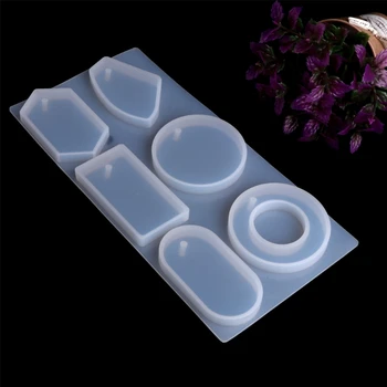 

Silicone Mold Mould Epoxy Resin Jewelry Sweater Chain Pendant Making Tool Hole 23.8cmx11.5cmx1cm
