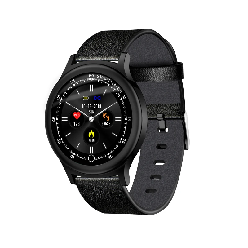 

Q28 Smart Watch Men Metal Strap Replacement IP68 Waterproof Heart Rate Blood Pressure Monitor SNS Notifications Smartwatch