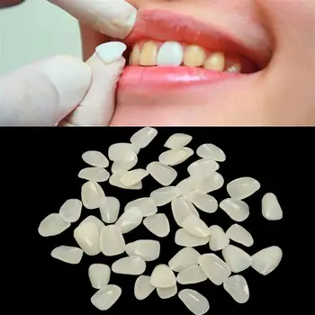 

50 pcs Dental Temporary Crown Ultra Thin Resin Whitening Teeth Anterior Tooth Veneers Denture Dental Tooth Shade dental smile