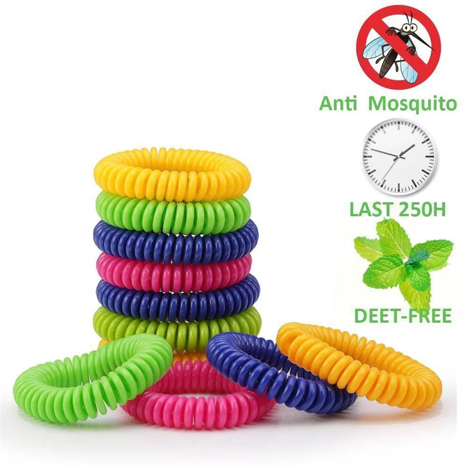Новости 10 анти средство от насекомых, комаров браслет натуральный водонепроницаемый спиральные браслеты случайный цвет