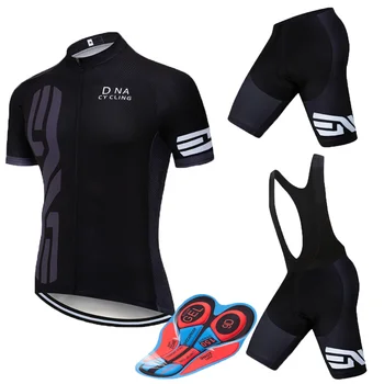 

2019 Pro Men UCI World Tour Black Cycling Team Jersey 9D Gel Pad Ropa Ciclismo Mens Summer Bicycle Maillot Culotte Clothes Set