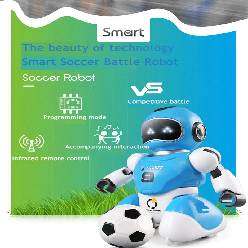 Smart Play Soccer Robot Remote Control Battle Toys Hot Selling Electric Singing Dancing football Robot For Children Kids Toys
