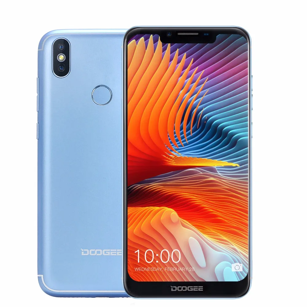 DOOGEE BL5500 Lite 6 19 ''u вырезка 19:9 Экран Android 8 1 мобильный телефон 2 + 16 ГБ 5500 мАч 13.0MP
