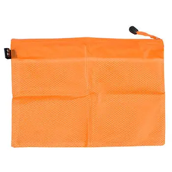 

13" Long Orange 2 Compartment A4 Paper File Pen Receipt Paper Folder w Strap
