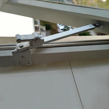 

wind support, aluminium wind support, windshield limiter, plastic steel door and window fittings, positioner
